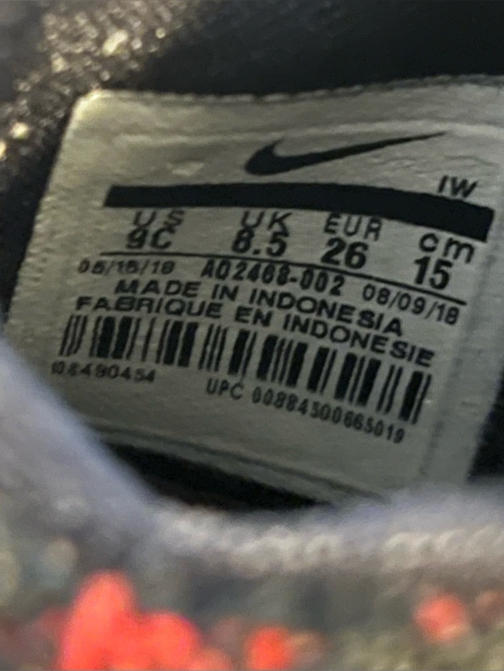 Nike LeBron XVI (TD) Black and Red Toddler Shoes - Picture 6 of 8